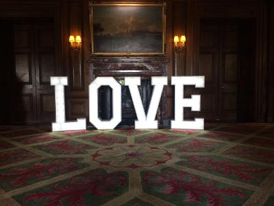 Light Up LOVE Letters to hire in Liverpool