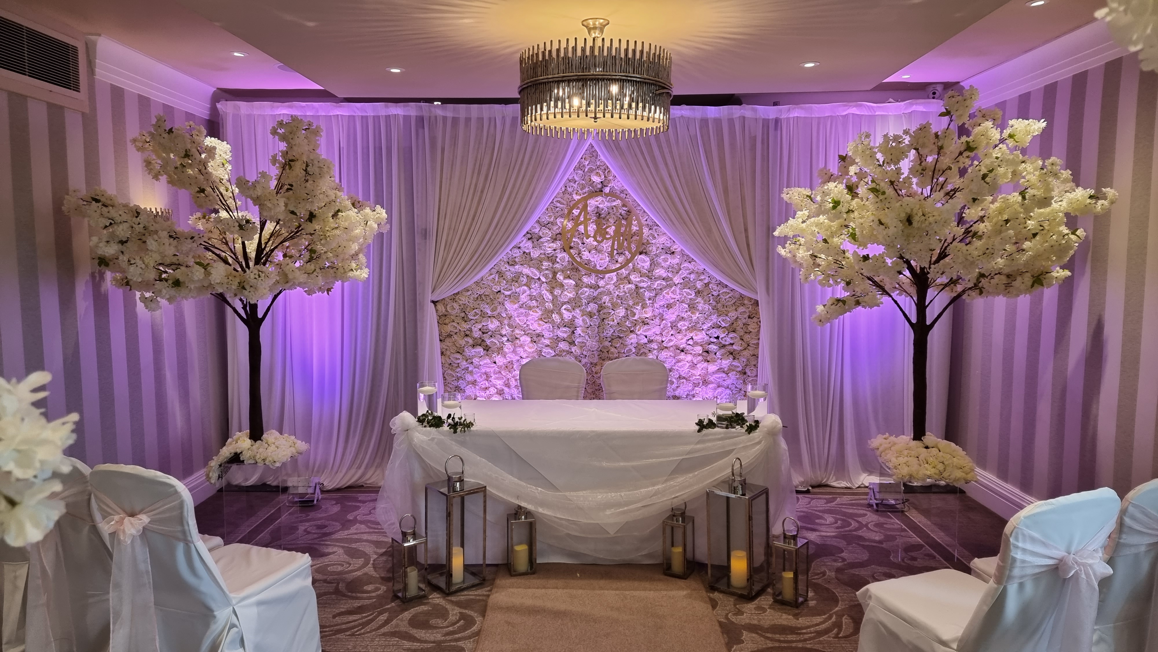 Grosvenor Pulford Upstairs Ceremony Styling
