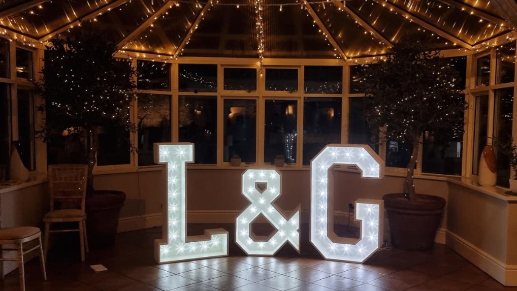 4ft LED Light Up Initials