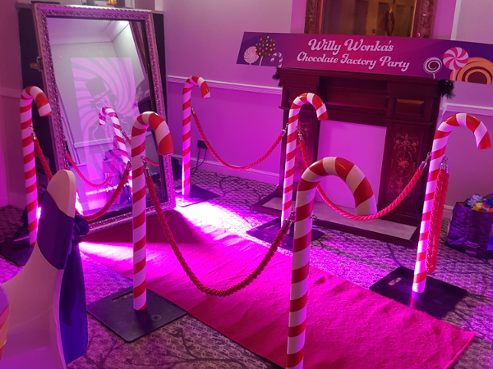Magic Selfie Mirror Hire Candy Canes Corporate Event Manchester