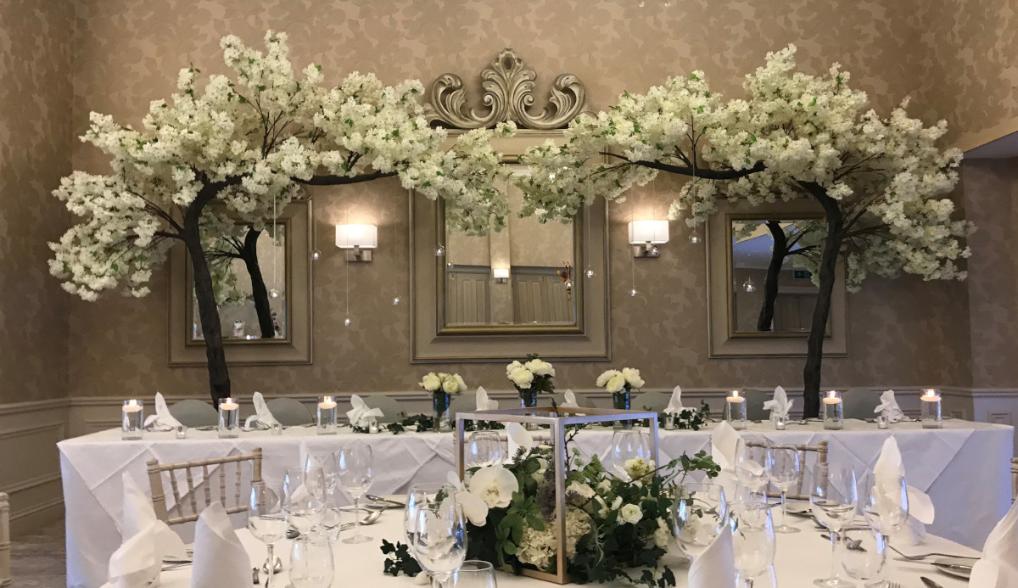 Ivory Blossom Canopy Trees - Rowton Hall