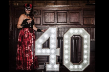 Light Up LED Numbers Illuminated Birthday Numbers