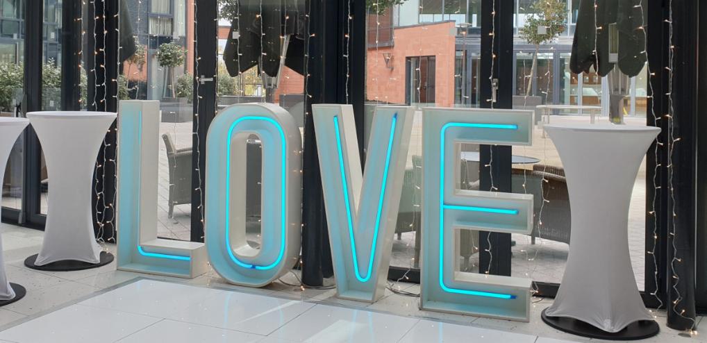 Neon Love Letters & Dancefloor Abode Hotel Cheshire