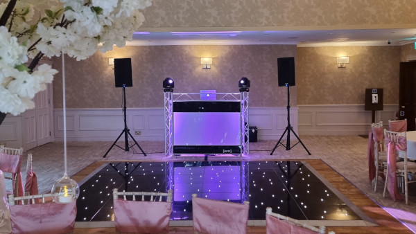 DJ Disco Black LED Dancefloor Chester