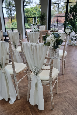 Rowton Hall Chester Chiavari Chair Drapes