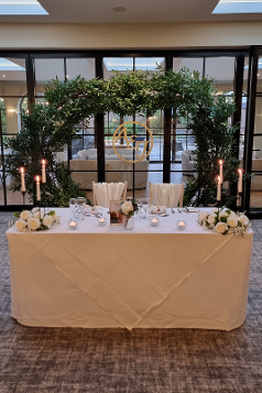 Rowton Hall Cheshire Moon Gate Sweetheart Top Table