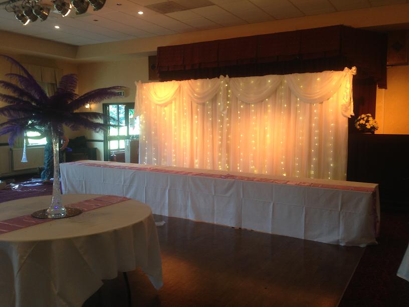 Twinkle Backdrop Hire For Weddings Liverpool Cheshire Wirral