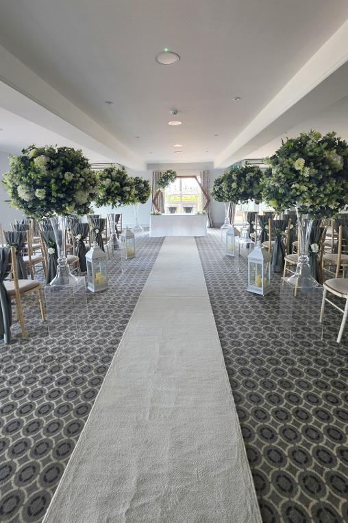 Wedding Ceremony Styling Dressing at Cheshire View Chester