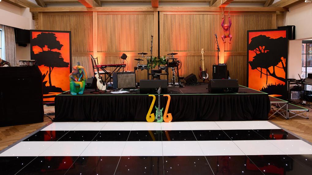 Chester Zoo Stage & Dancefloor Hire Neon Jungle