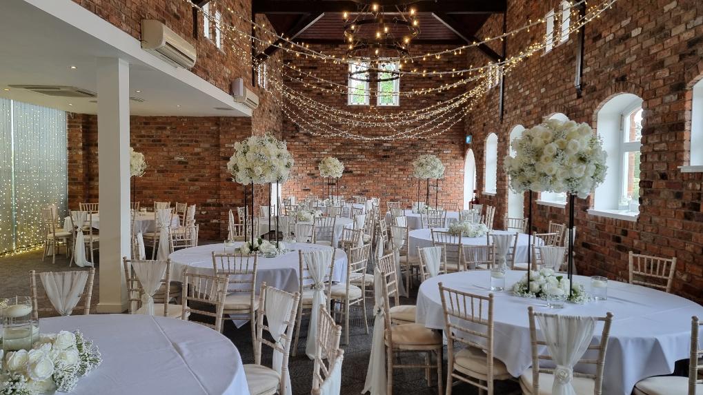 Abbey Suite DT Chester Monochrome Wedding Breakfast Styling