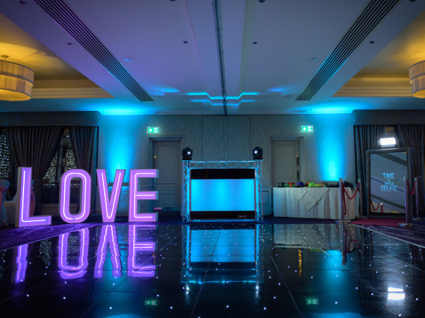 Grosvenor Pulford DJ Neon Love Letters Danclefloor