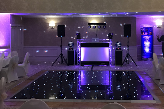 DJ Disco Black LED Dancefloor Chester