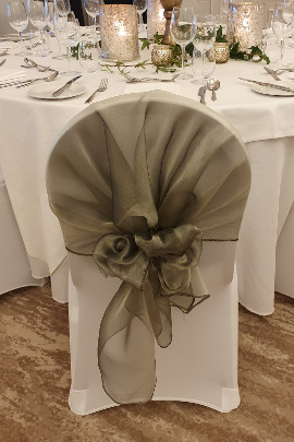 Wedding Chair Cover Hood Rowton Hall Chester