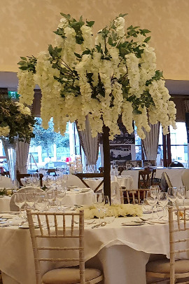 Wisteria Tree Table Centre Rowton Hall Chester