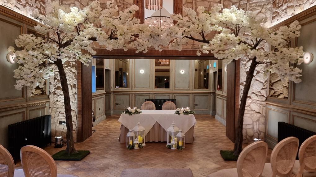 The Manor Greasby Wirral Ivory Giant Blossom Trees