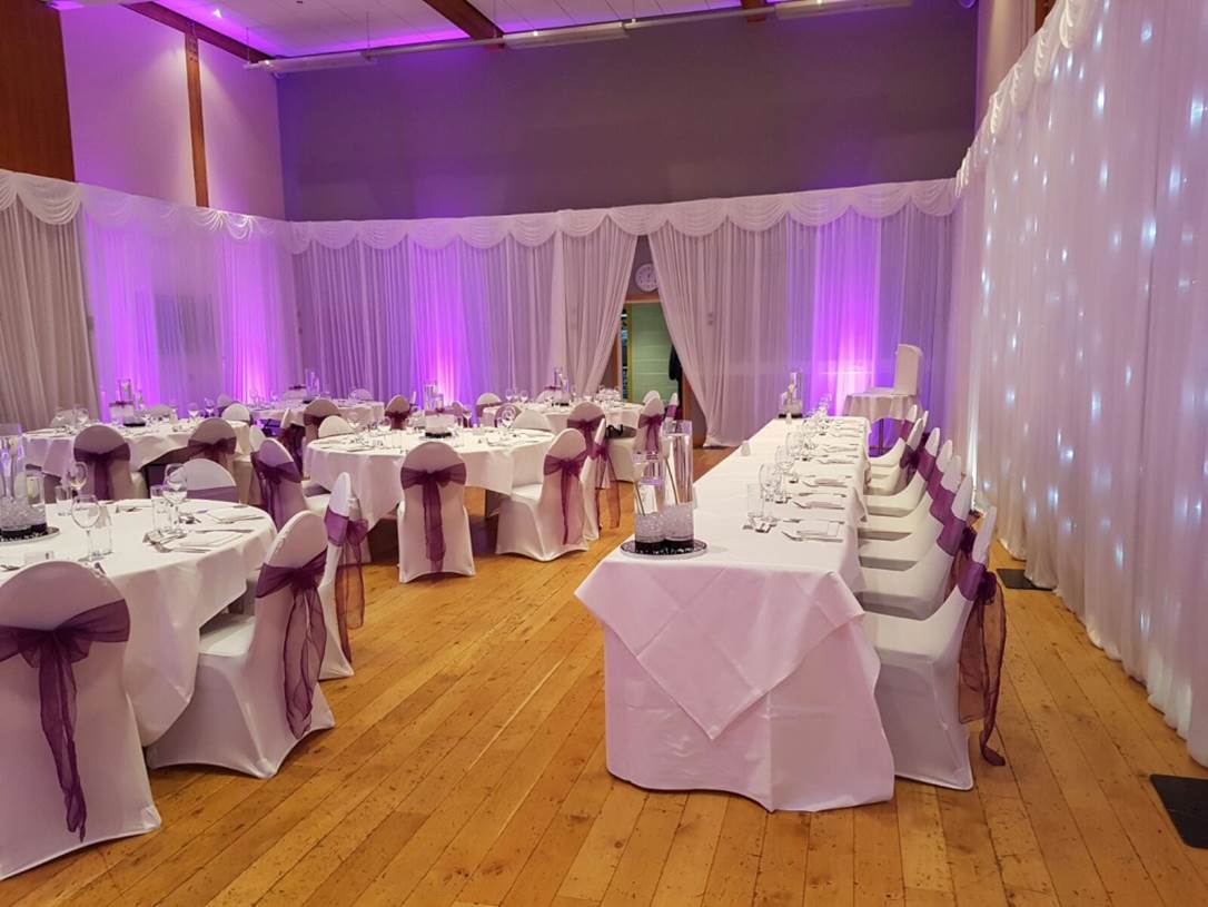 Room Draping at Crosby Lakeside